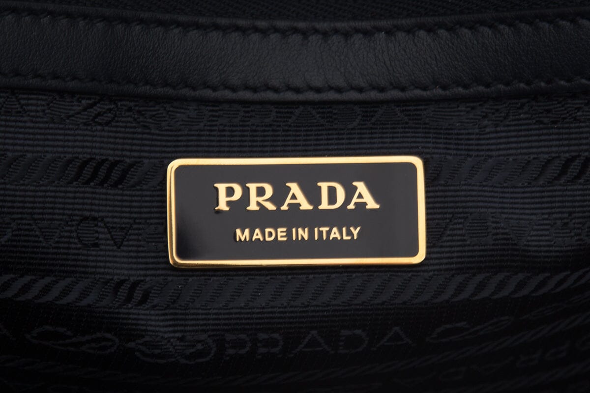 Prada Navy Jacquard Large Symbole Tote