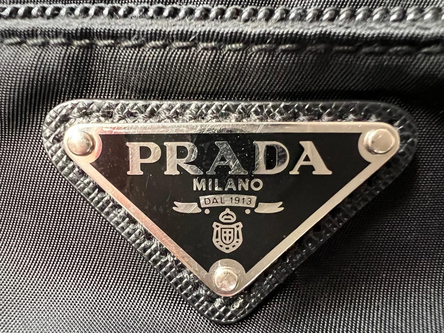 Prada Nylon Black Messenger Bag