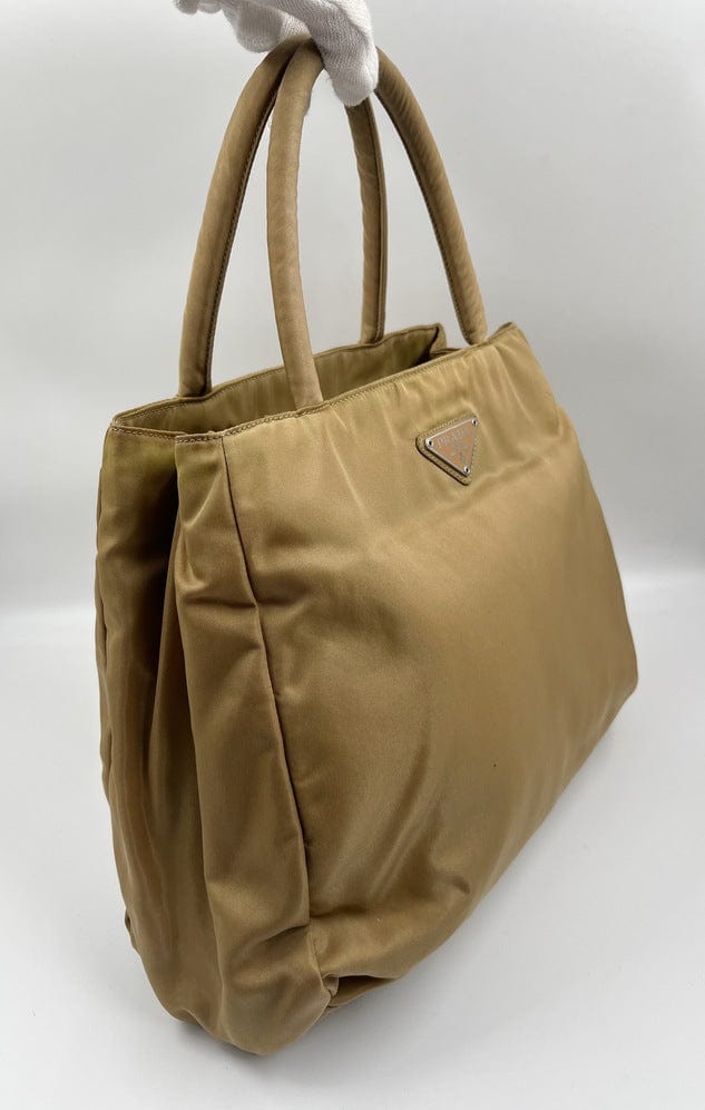 Prada Nylon Tote - Beige