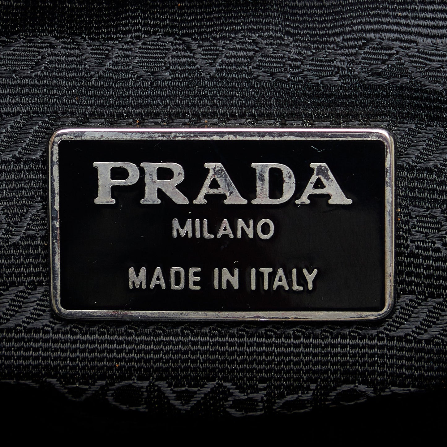 Prada Tessuto Handbag Black Nylon Canvas