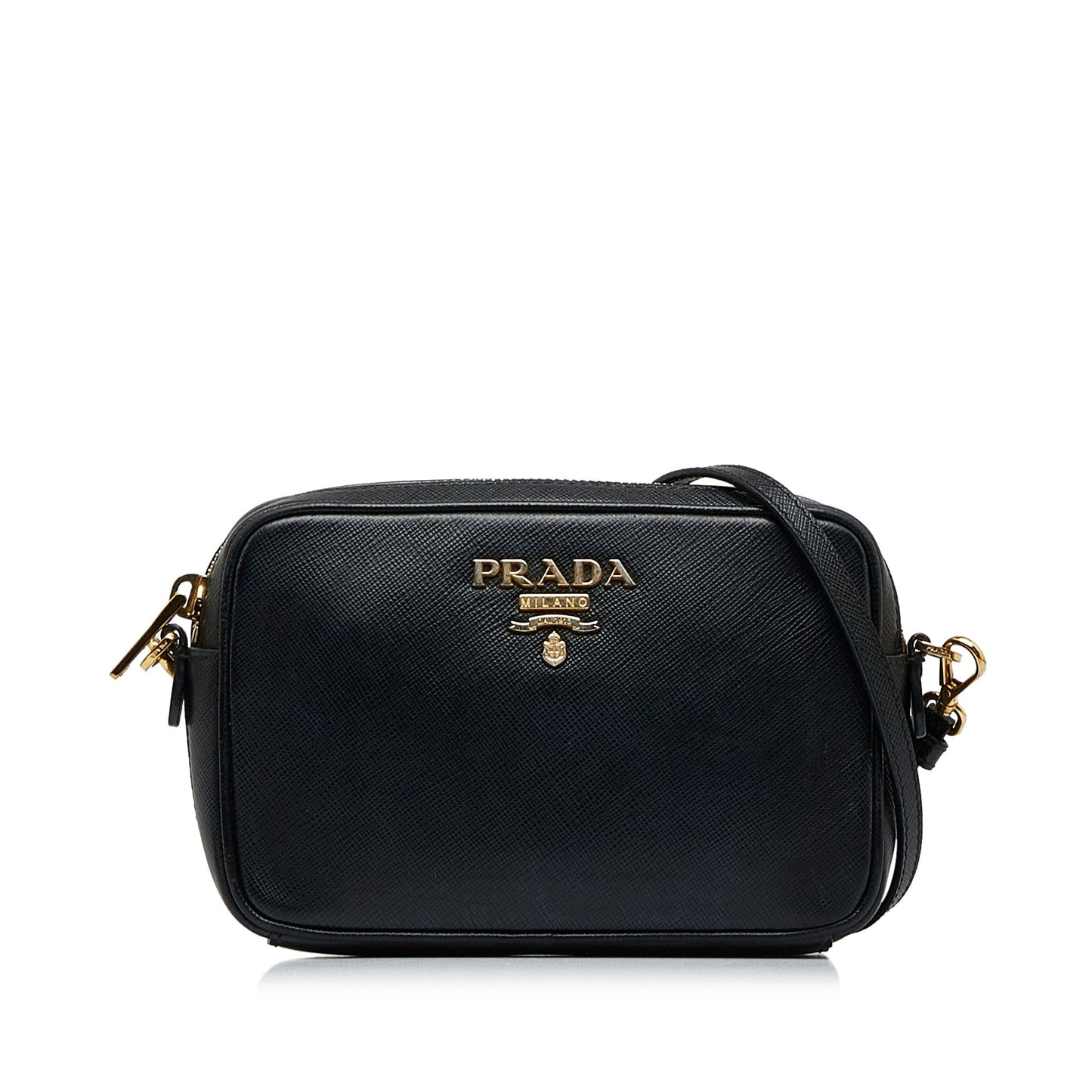 Prada Camera Bag Black Saffiano Lux