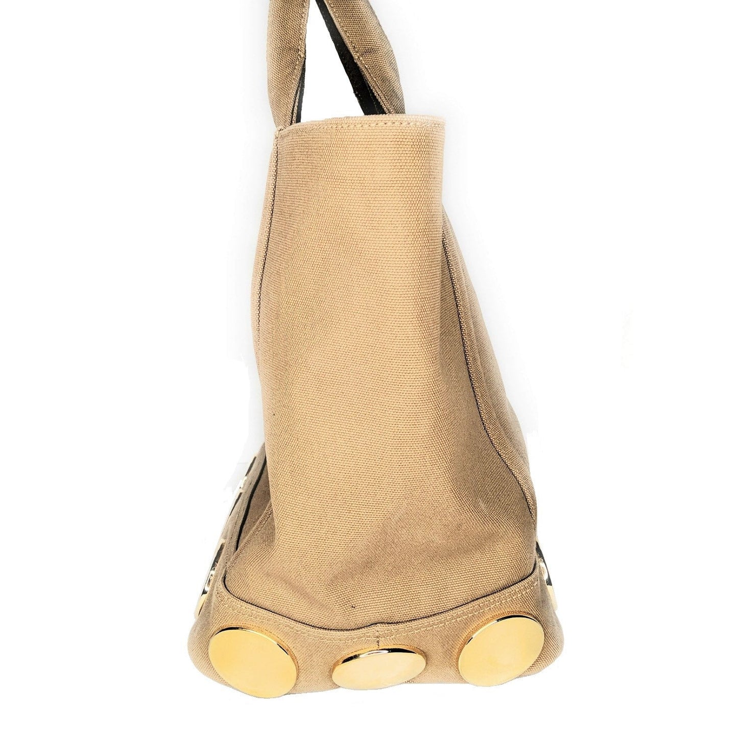 Prada Tobacco Canapa Shopping Tote