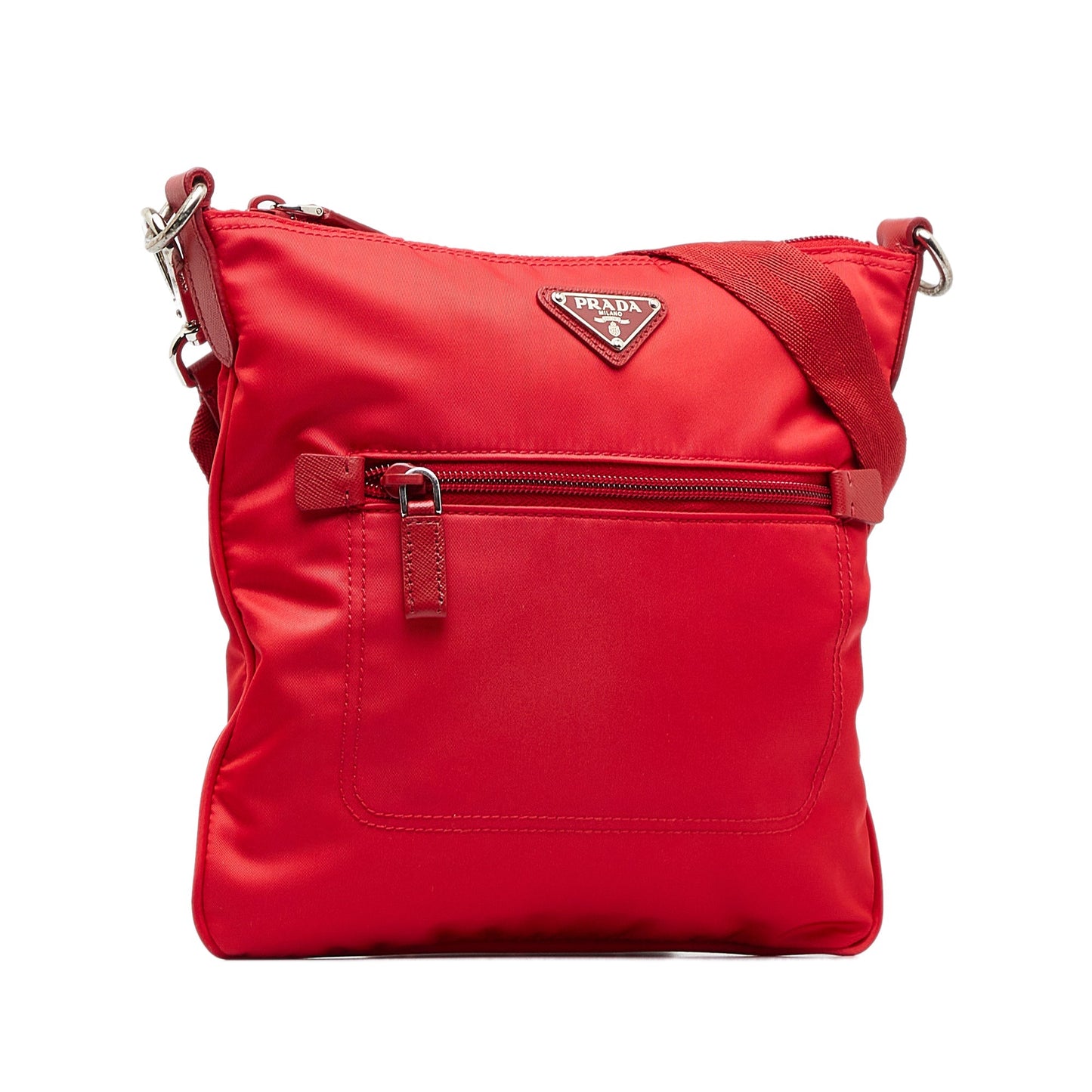 Prada Tessuto Red Nylon Canvas