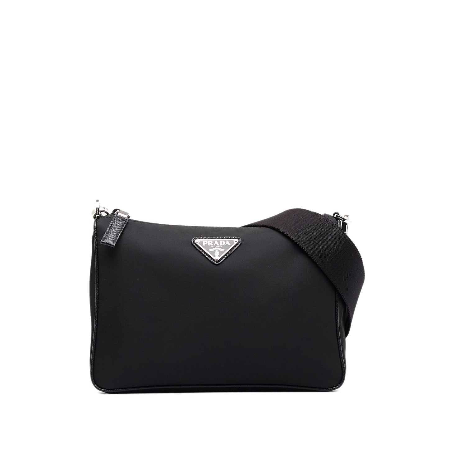 Prada Tessuto Crossbody Bag Black Nylon Canvas