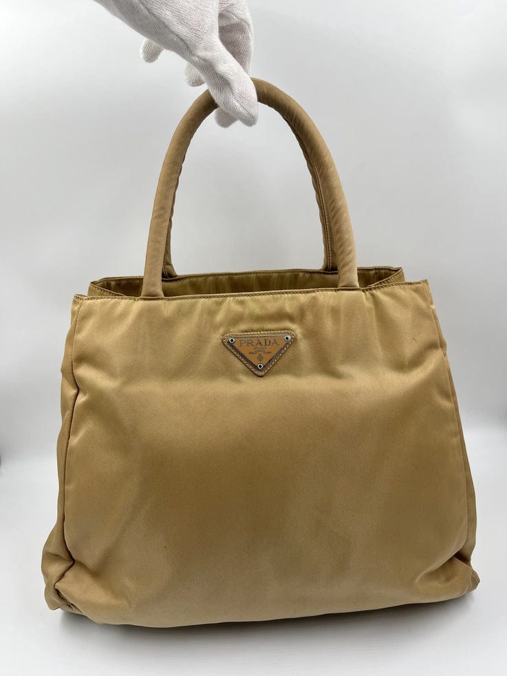 Prada Nylon Tote - Beige