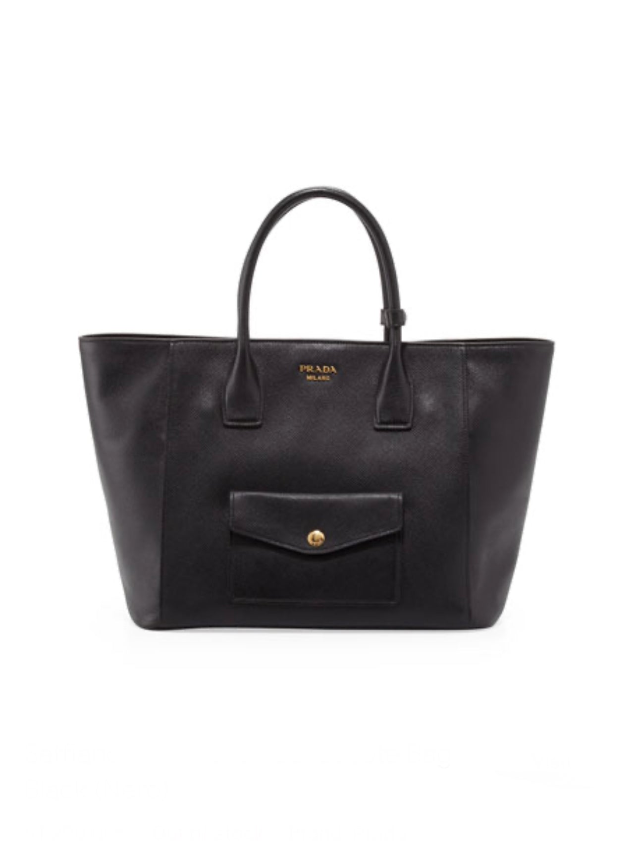 Prada Saffiano Front Pocket Tote Bag