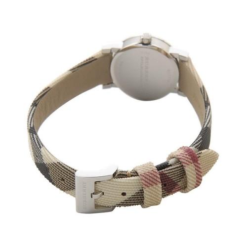 Ladies / Womens The Haymarket Check Fabric Strap Burberry Designer Watch BU9219