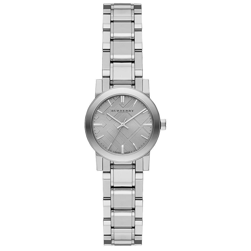 Ladies / Womens The City Silver Dial Stainless Steel Burberry Designer Watch BU9229