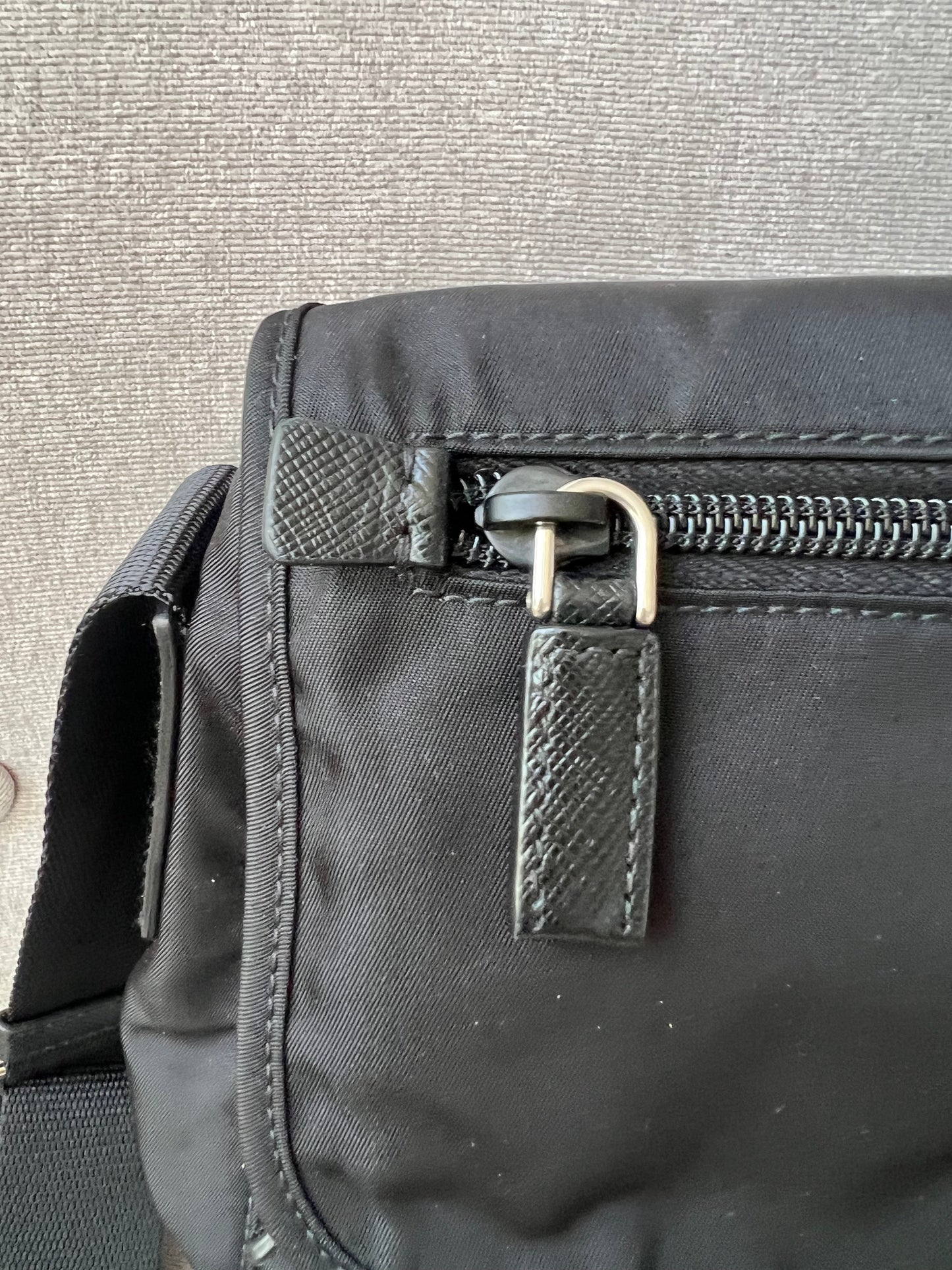 Prada Nylon Black Cross Body Satchel