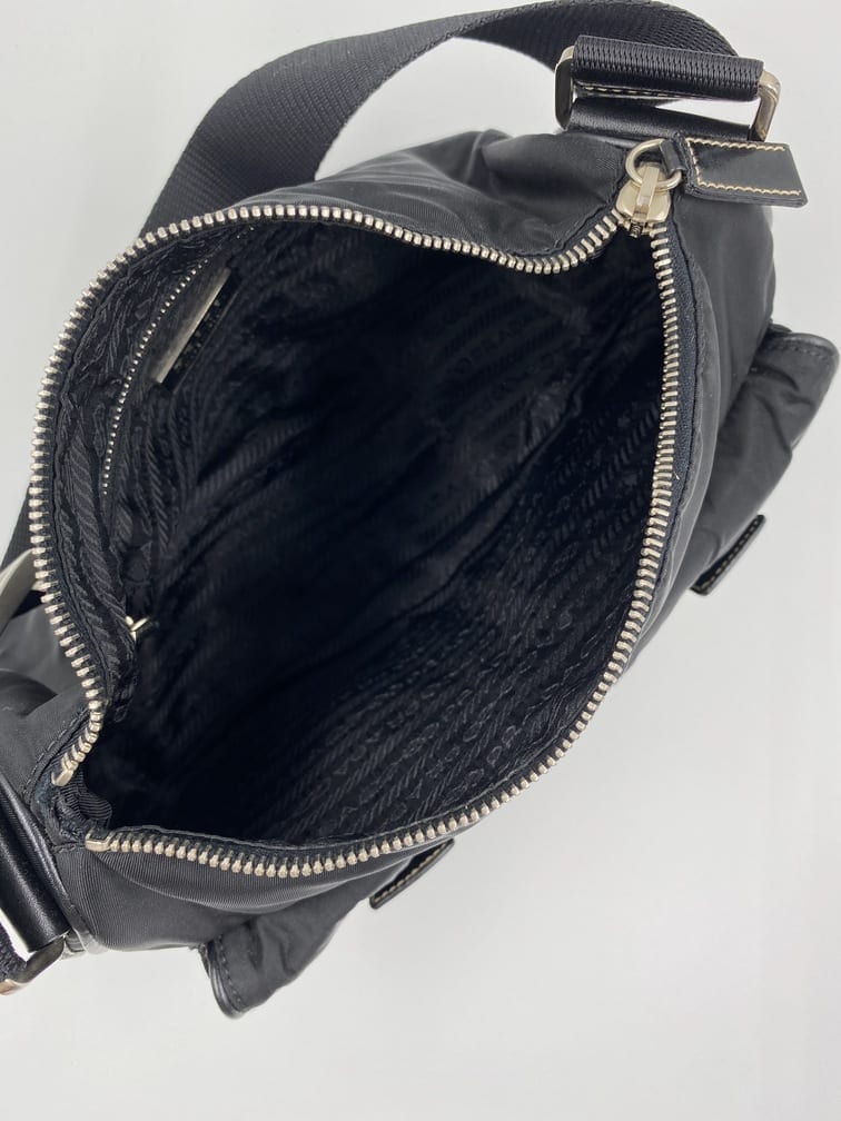 Prada Black Nylon Shoulder Bag