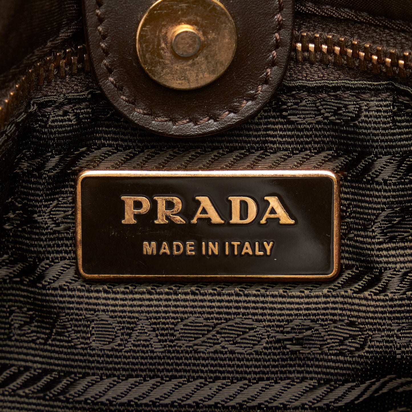 Prada Tessuto Tote Bag Green Nylon Canvas