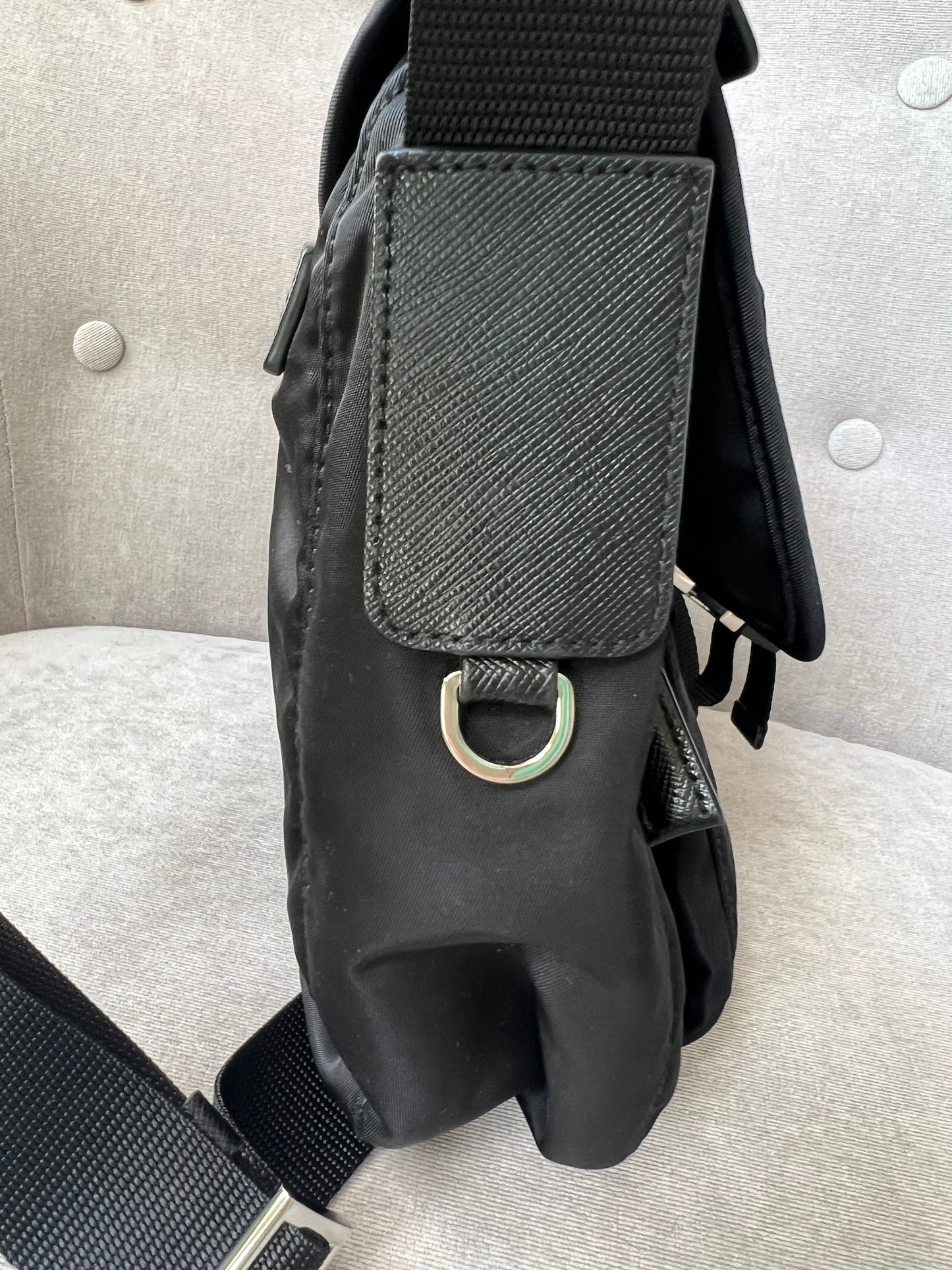 Prada Nylon Black Cross Body Satchel