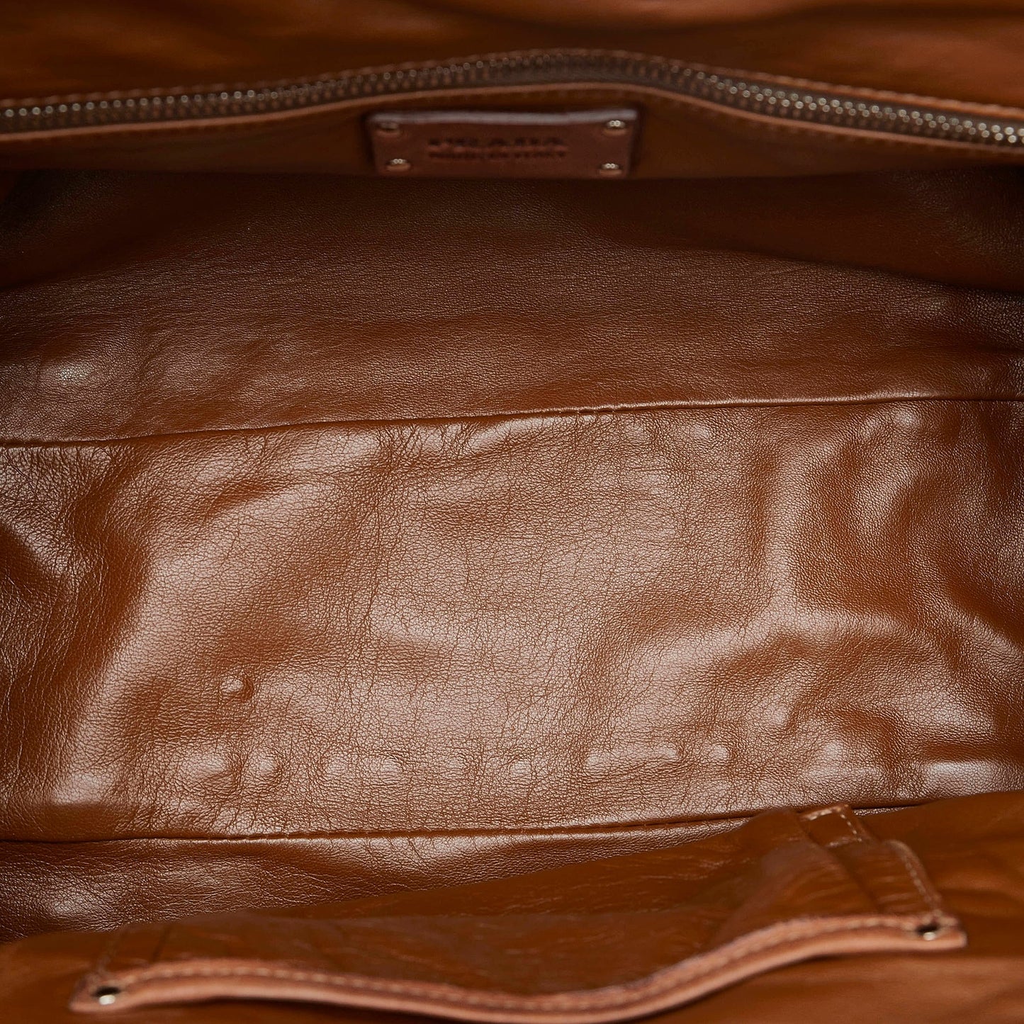 Brown Prada Frame Leather Tote