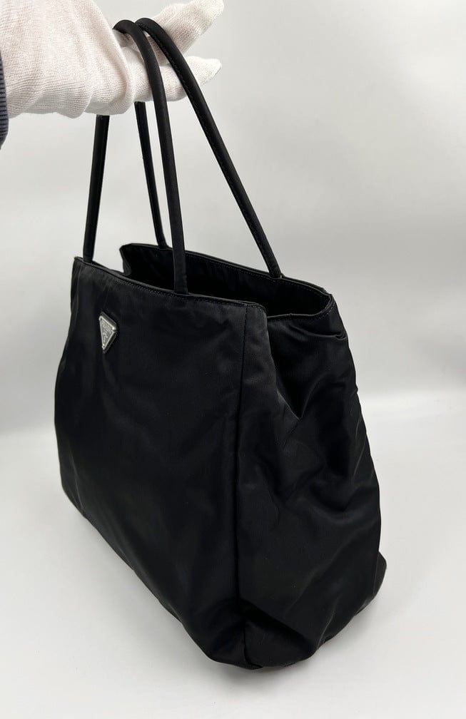 Prada Black Nylon Tote Bag