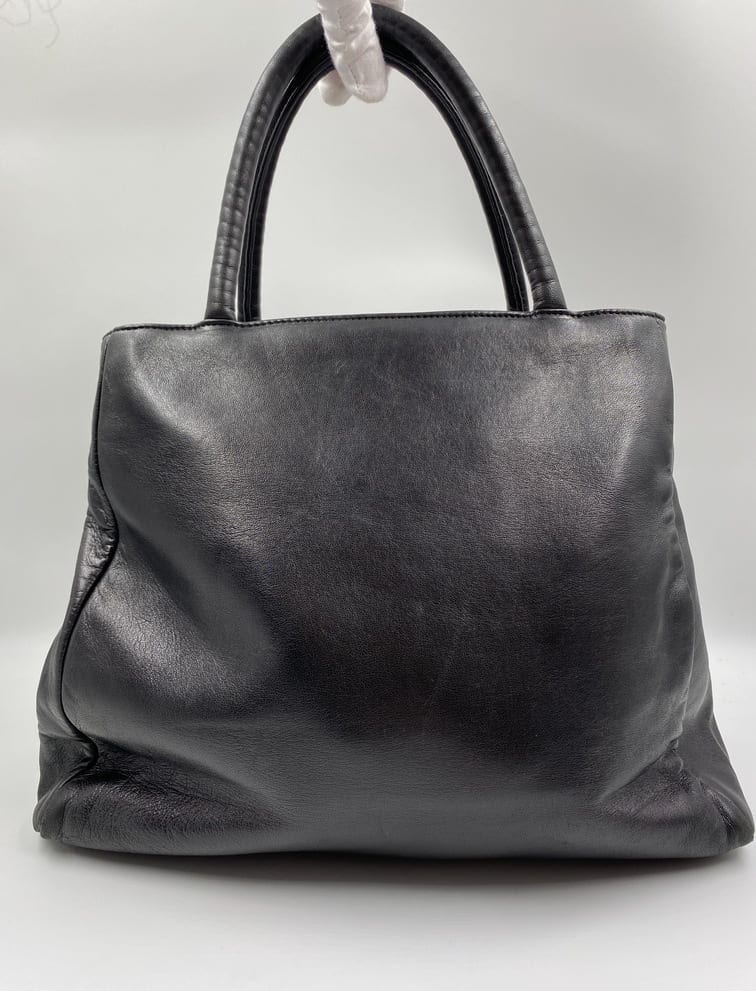 Prada Black Leather Tote