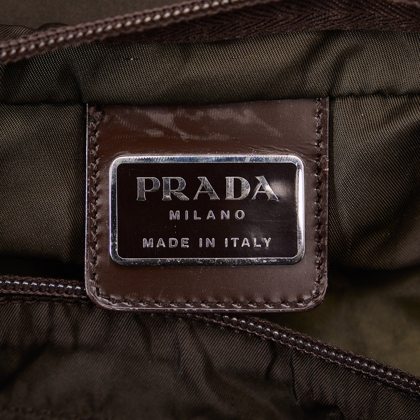 Brown Prada Tessuto Tote Bag