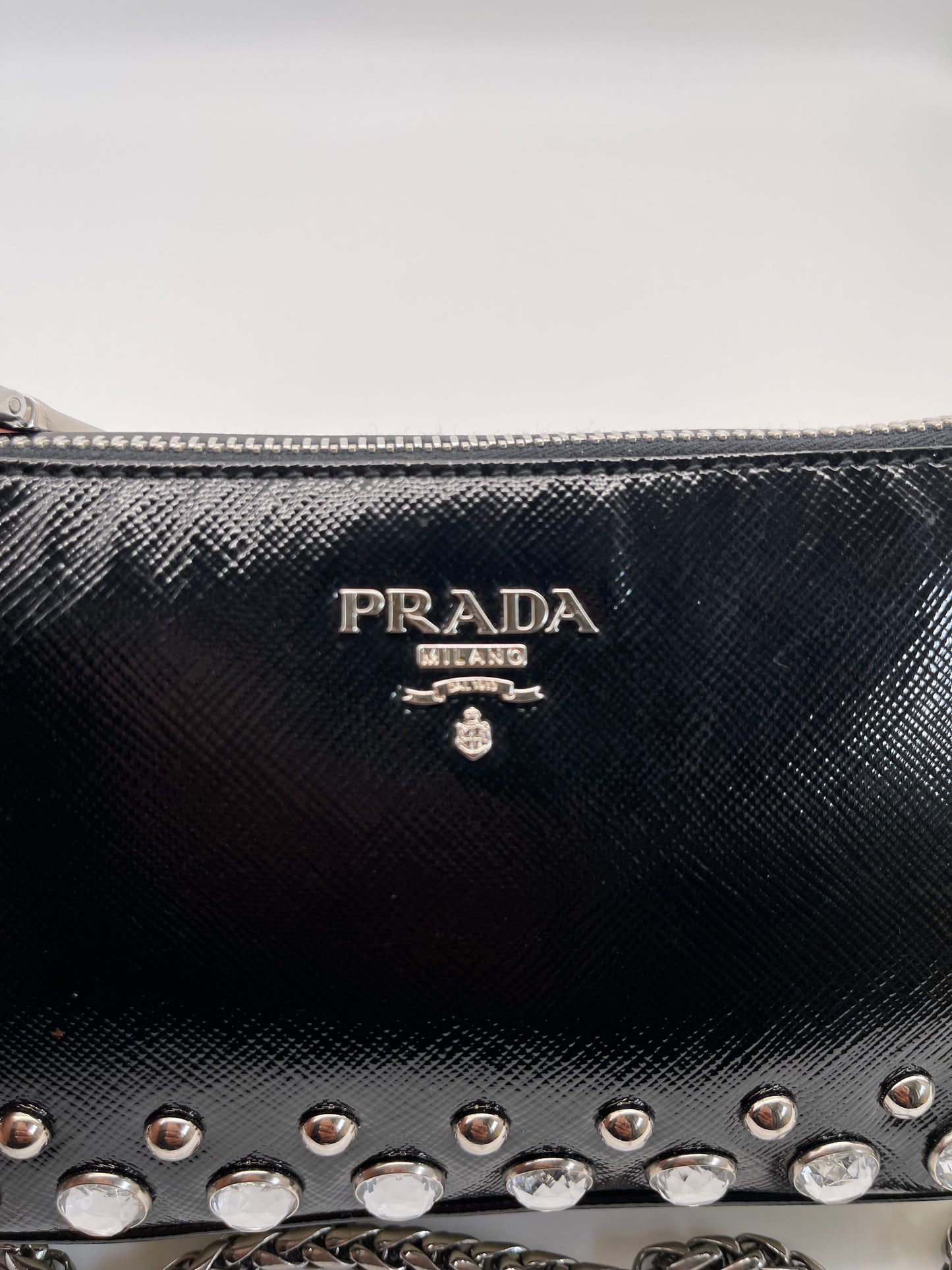 PRADA mini saffiano leather shoulder bag