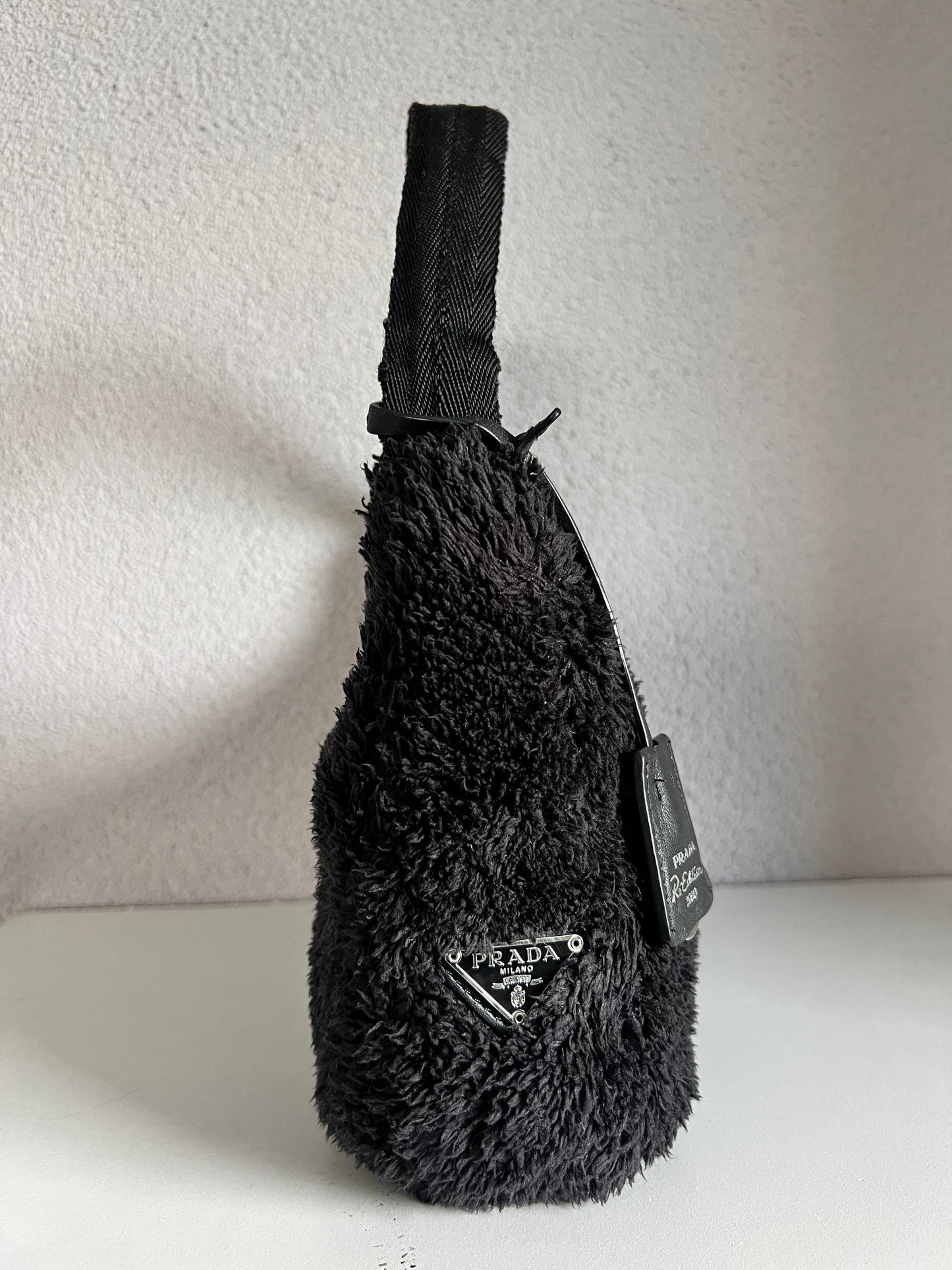 Prada faux fur re edition shoulder bag