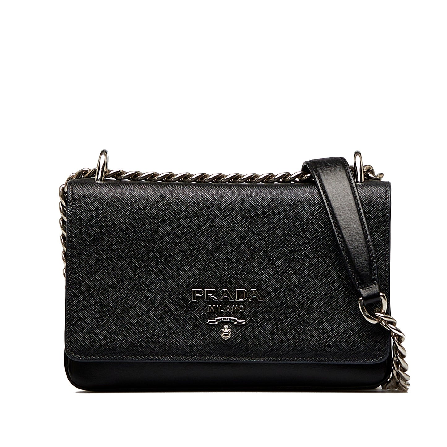 Prada City Crossbody Bag Black Saffiano