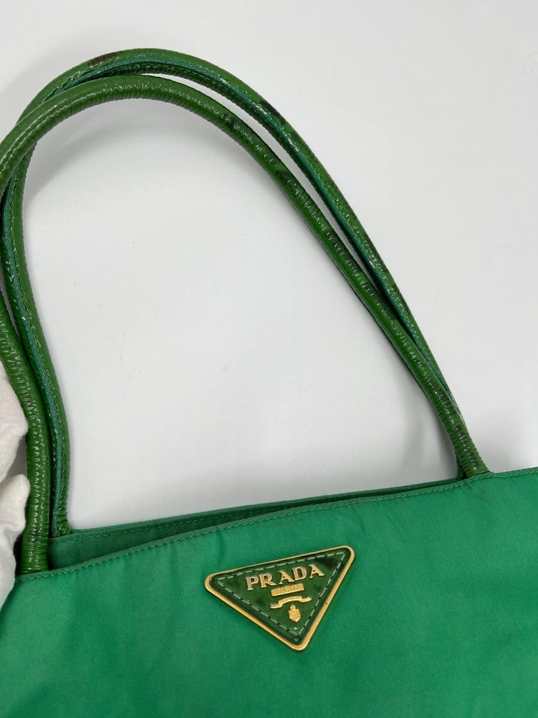 Prada Nylon Green Tote