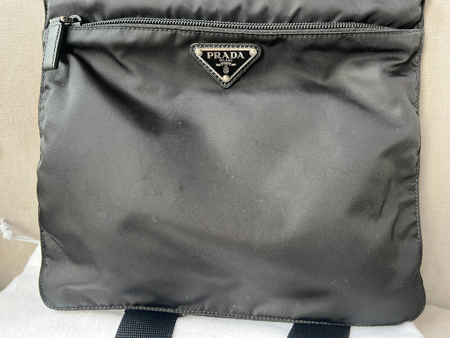 Prada Nylon Black Messenger Bag