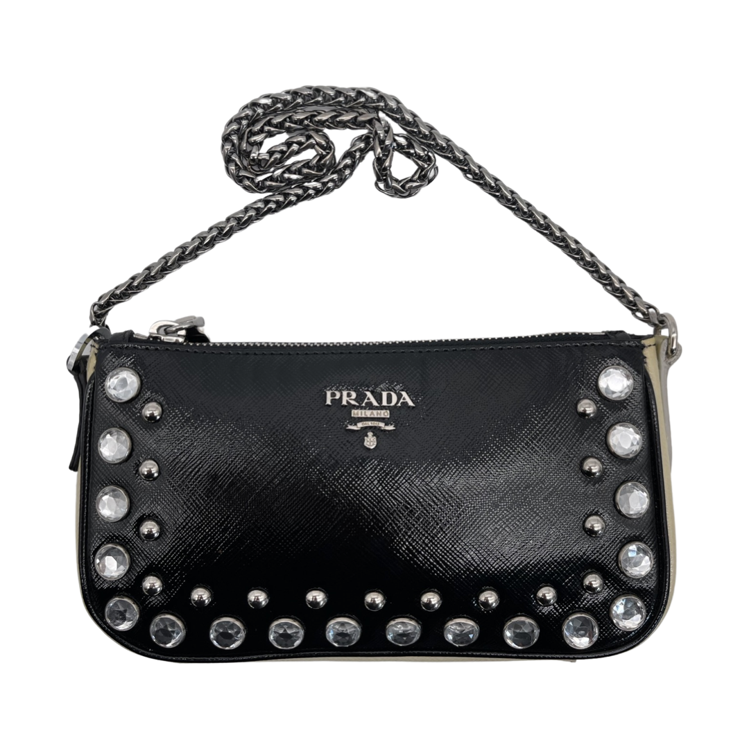 PRADA mini saffiano leather shoulder bag