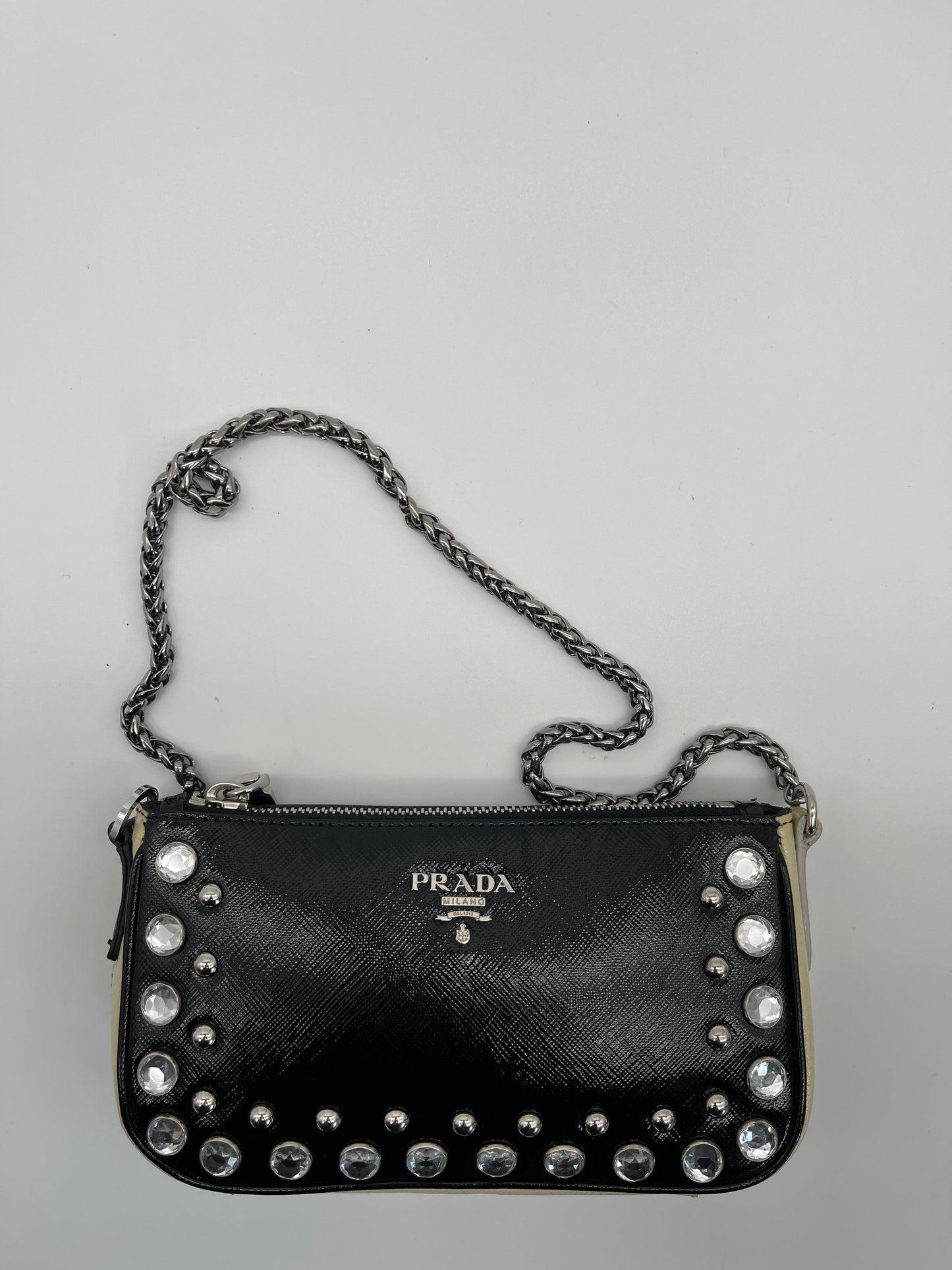 PRADA mini saffiano leather shoulder bag