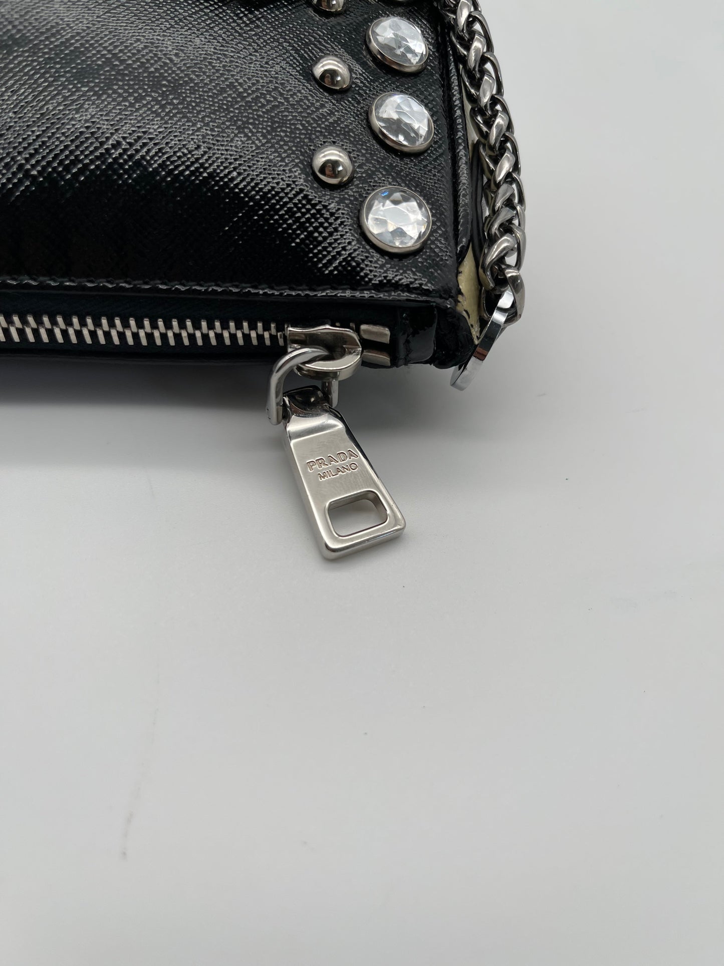 PRADA mini saffiano leather shoulder bag