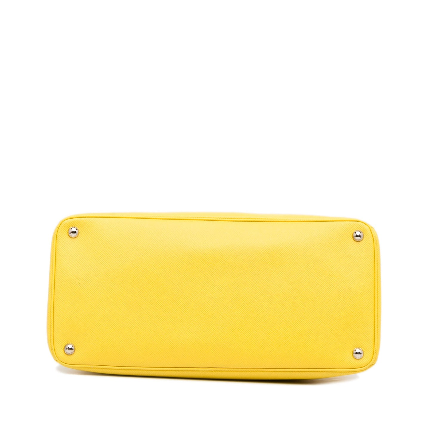 Prada Double Cuir Yellow Saffiano