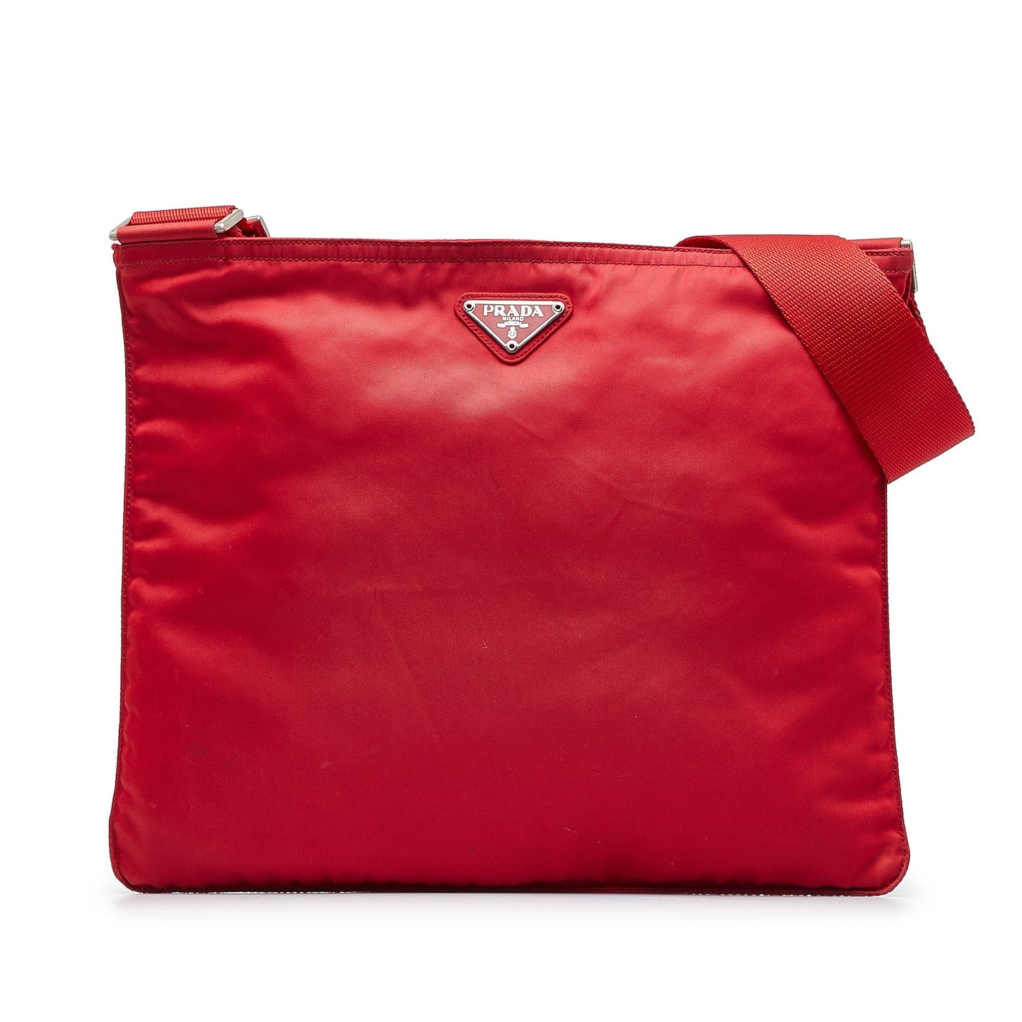 Prada Tessuto Crossbody Bag Red Nylon