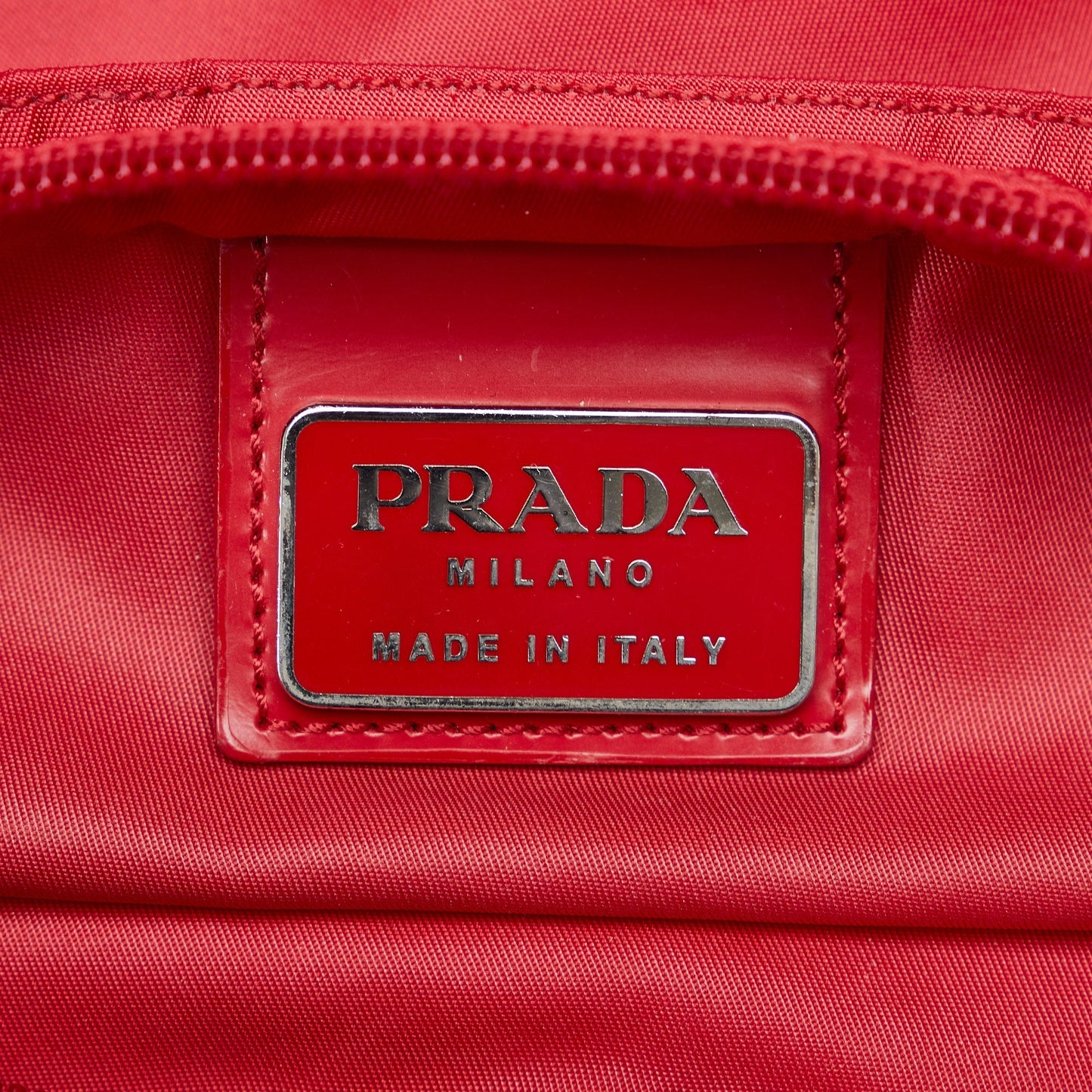 Prada Tessuto Crossbody Bag Red Nylon