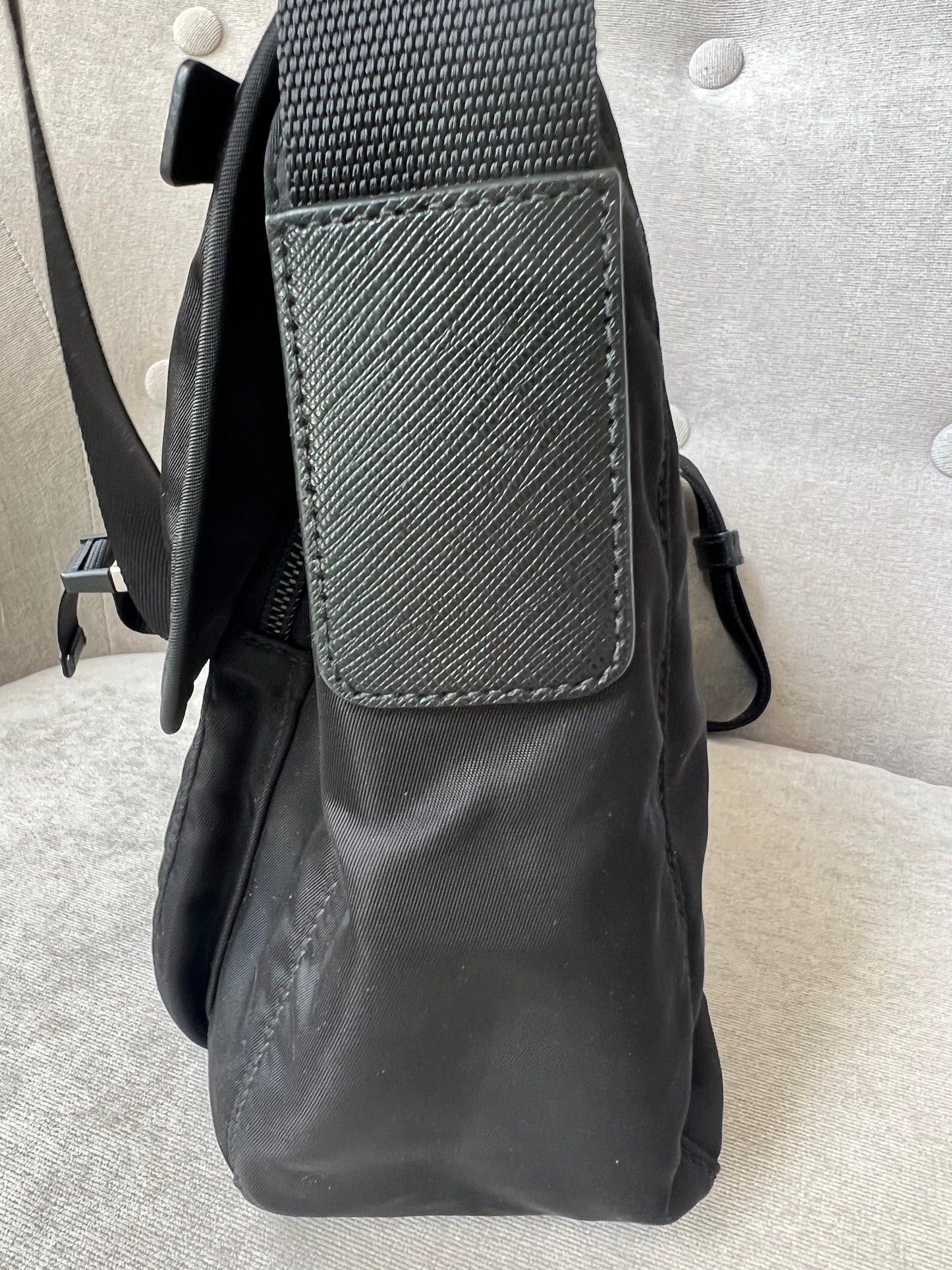 Prada Nylon Black Cross Body Satchel