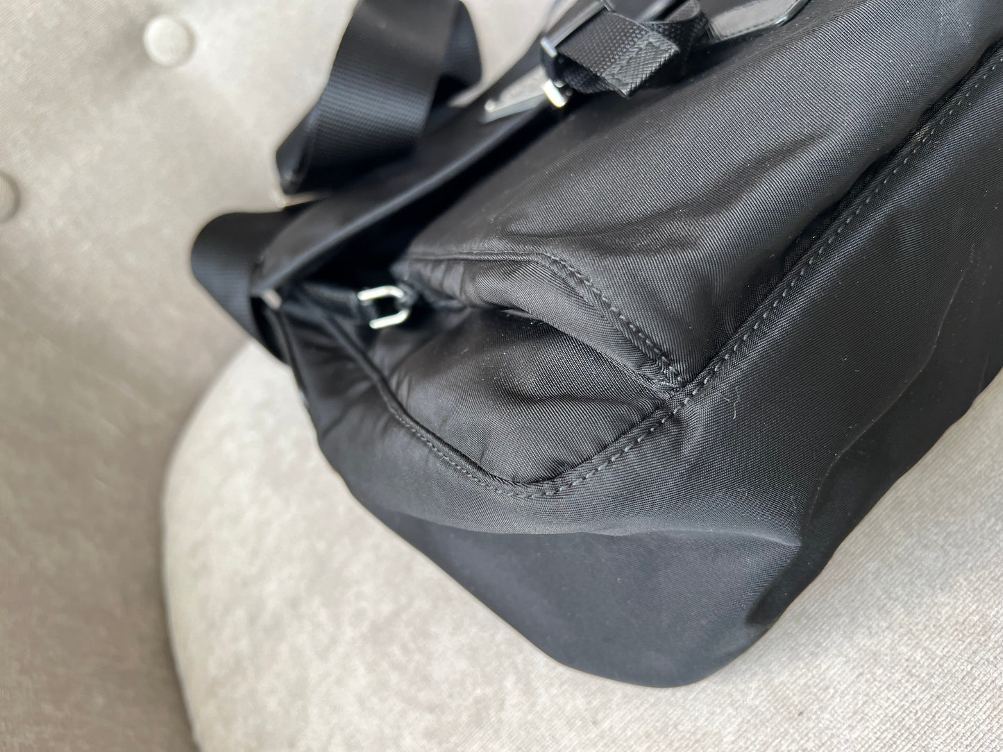 Prada Nylon Black Cross Body Satchel