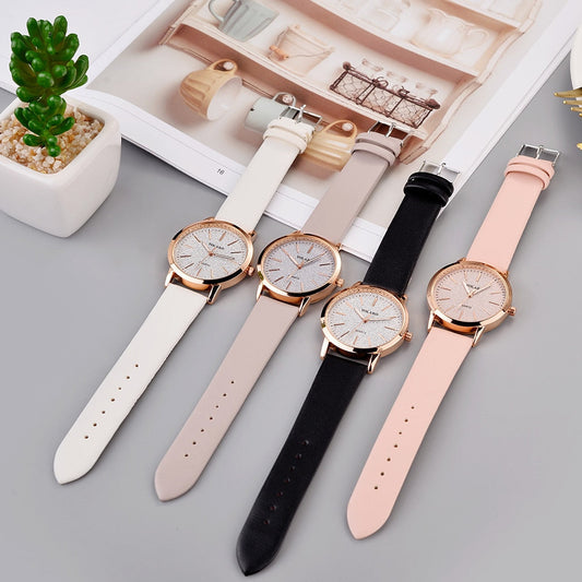 Luxury Brand Leather Quartz Women's Watch Ladies Fashion Watch Women Wristwatch Clock relogio feminino hours reloj mujer saati