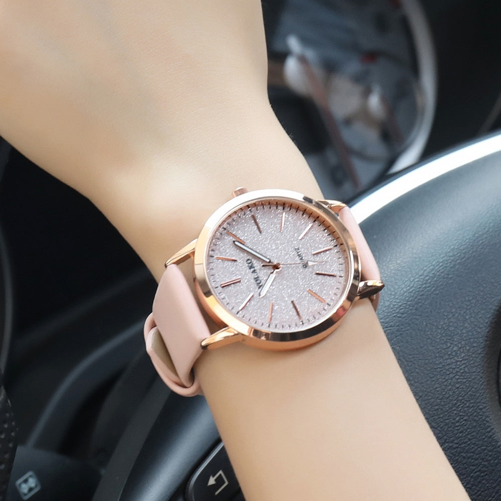 Luxury Brand Leather Quartz Women's Watch Ladies Fashion Watch Women Wristwatch Clock relogio feminino hours reloj mujer saati