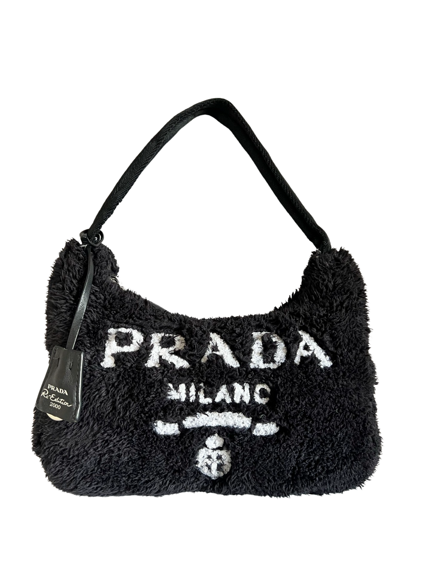 Prada faux fur re edition shoulder bag