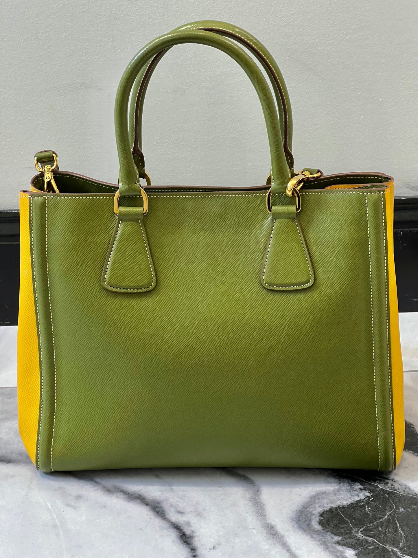 Prada Lux Leather Saffiano Medium Tote