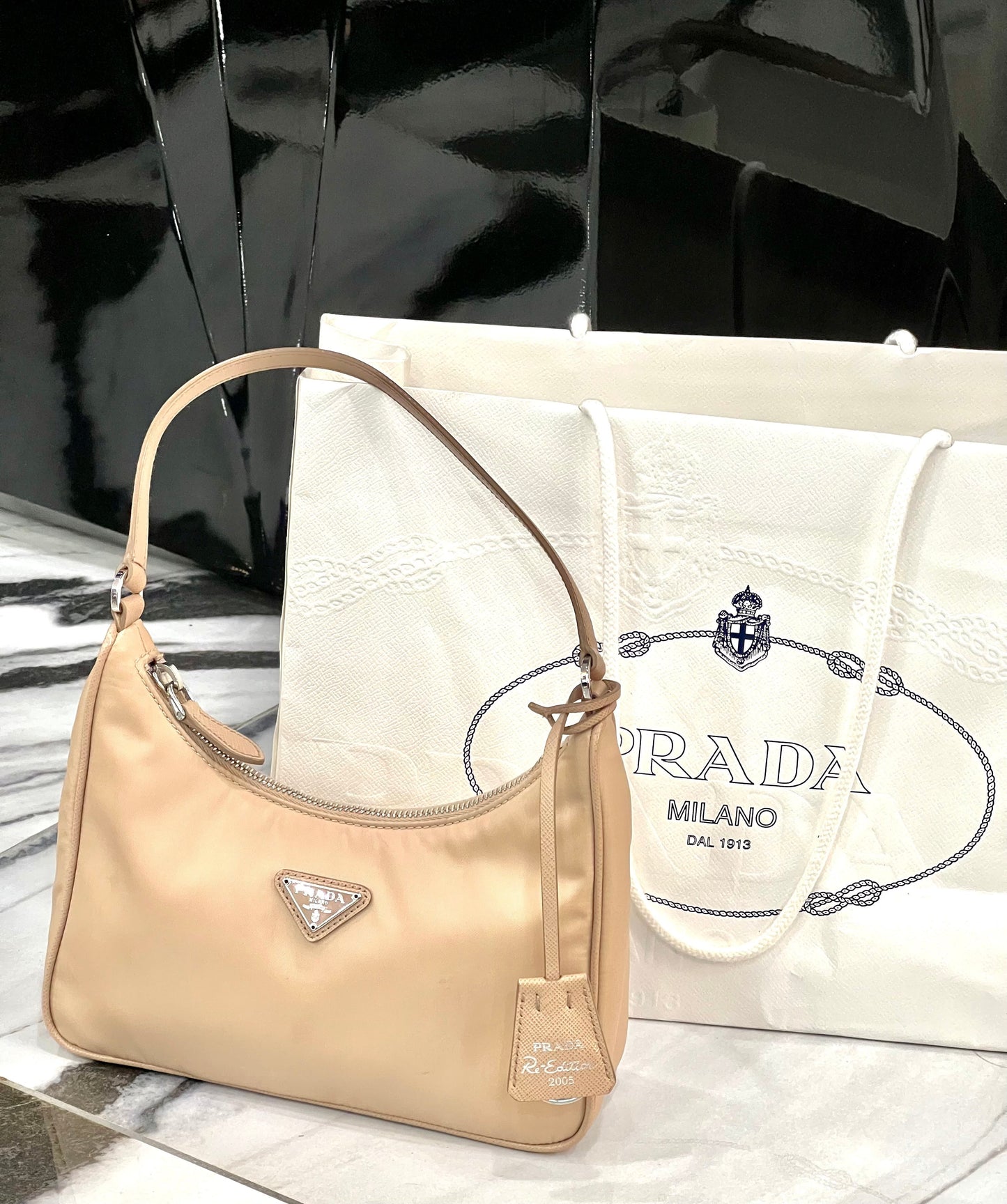 PRADA Tessuto Re-Edition Mini Nylon Bag