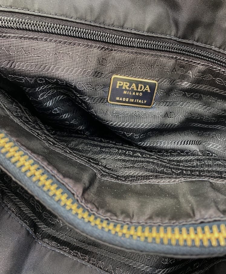 Prada Nylon Tote with Chain Handle