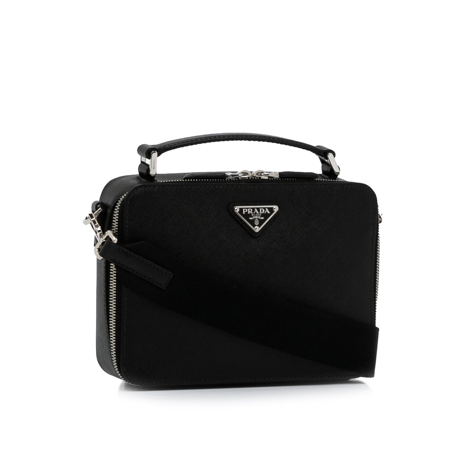 Prada Brique Black Saffiano