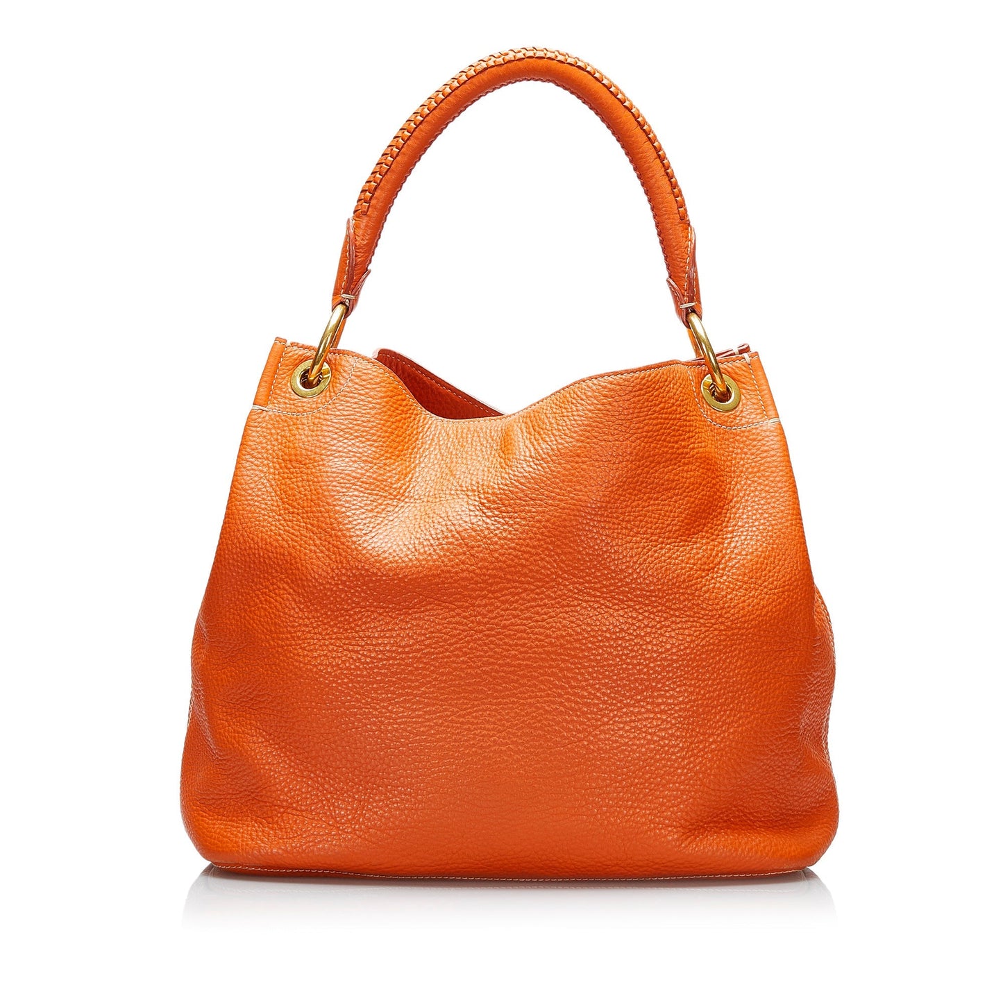 Prada Hobo Bag Orange Vitello Daino