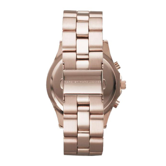 Ladies / Womens Rose Gold Stainless Steel Chronograph Marc Jacobs Designer Watch MBM3102