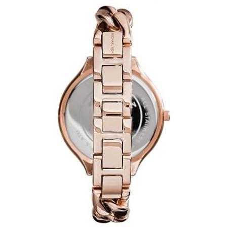 Ladies / Womens Slim Runway Rose Gold Twist Stainless Steel Michael Kors Designer Watch MK3223