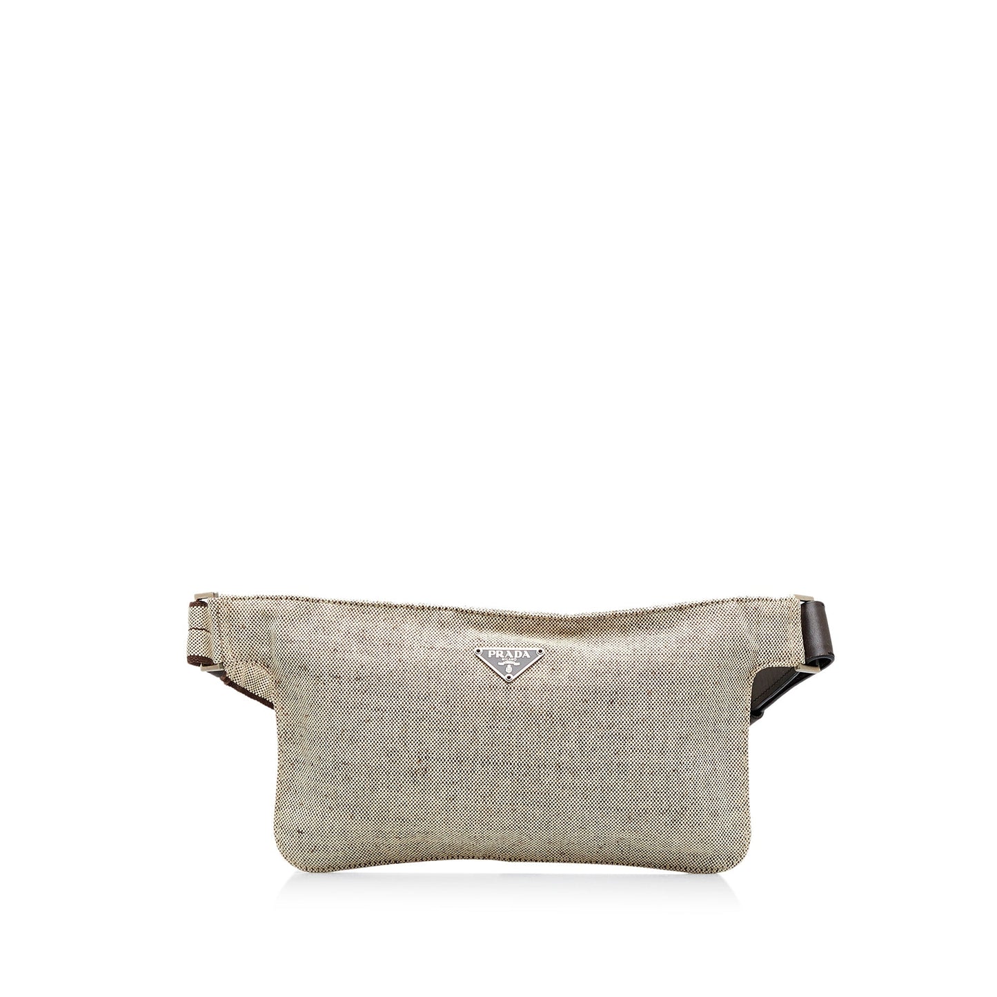 Prada Belt Bag Grey Canvas