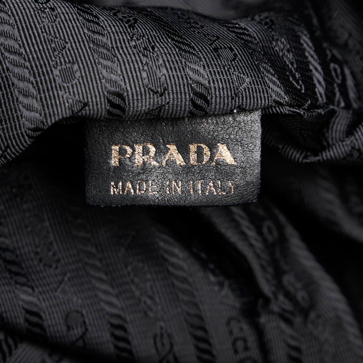 Black Prada Leather and Nylon Tote