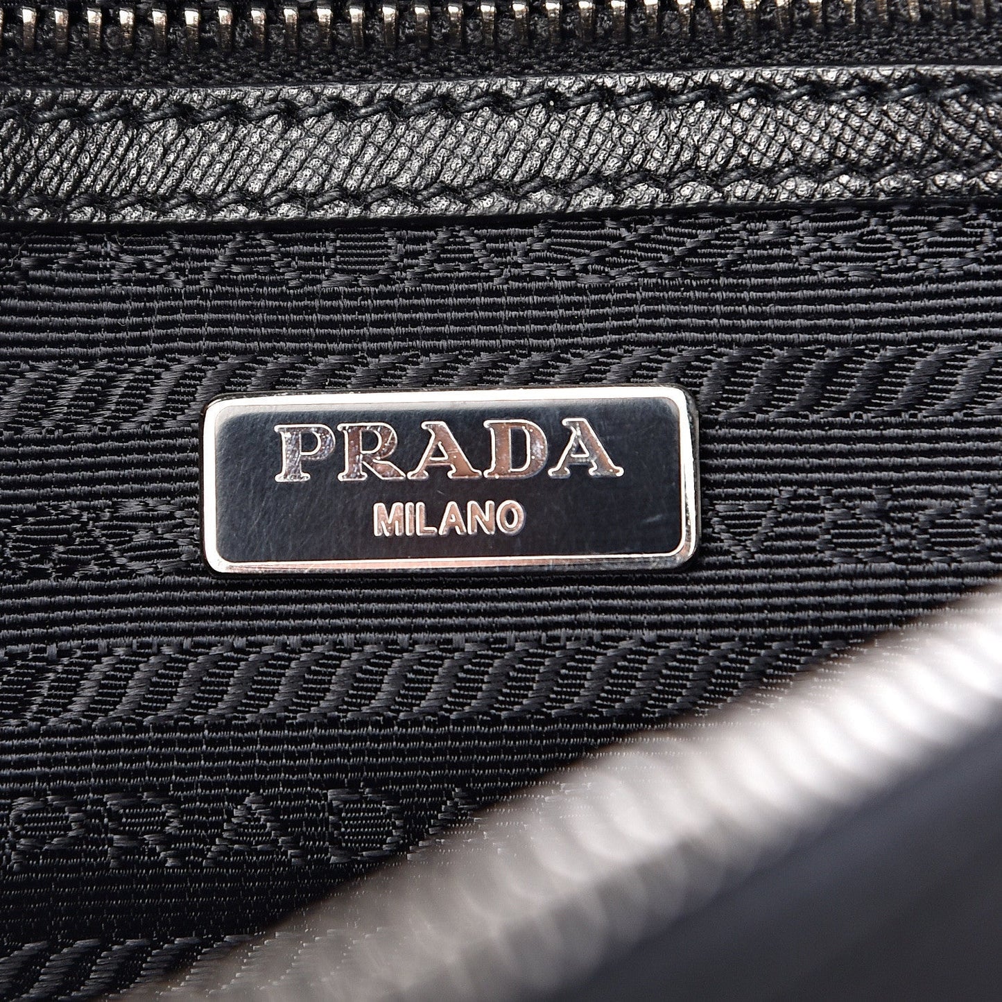 PRADA NYLON SAFFIANO VELA DOUBLE ZIP CAMERA BAG