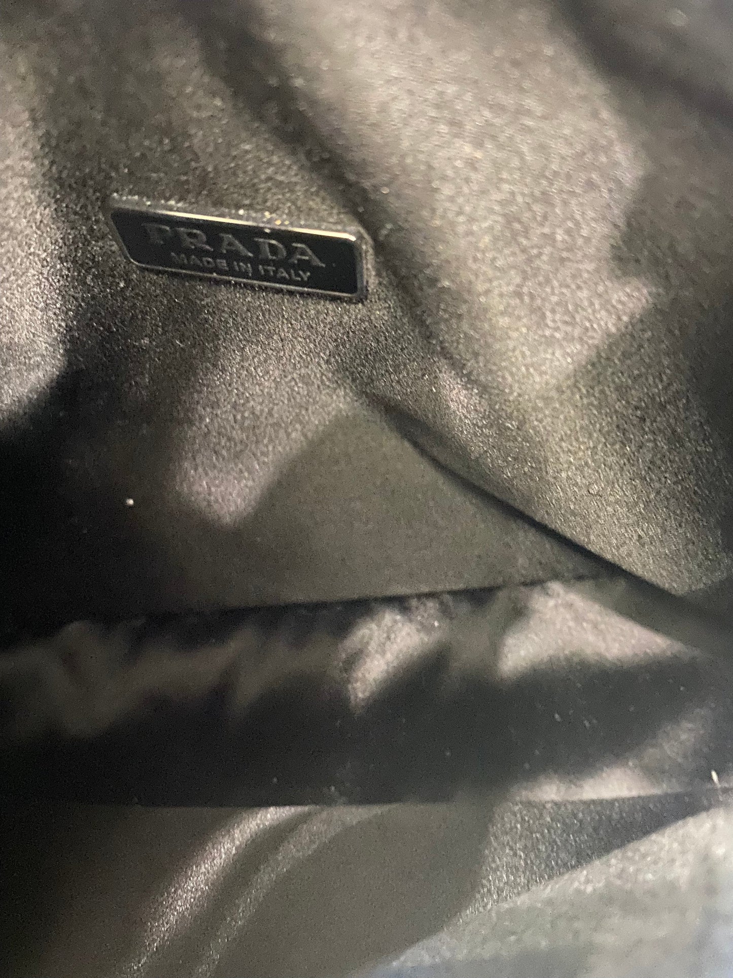 PRADA SATIN CRYSTAL EMBLISHED RE-EDITION 2000 HANDBAG