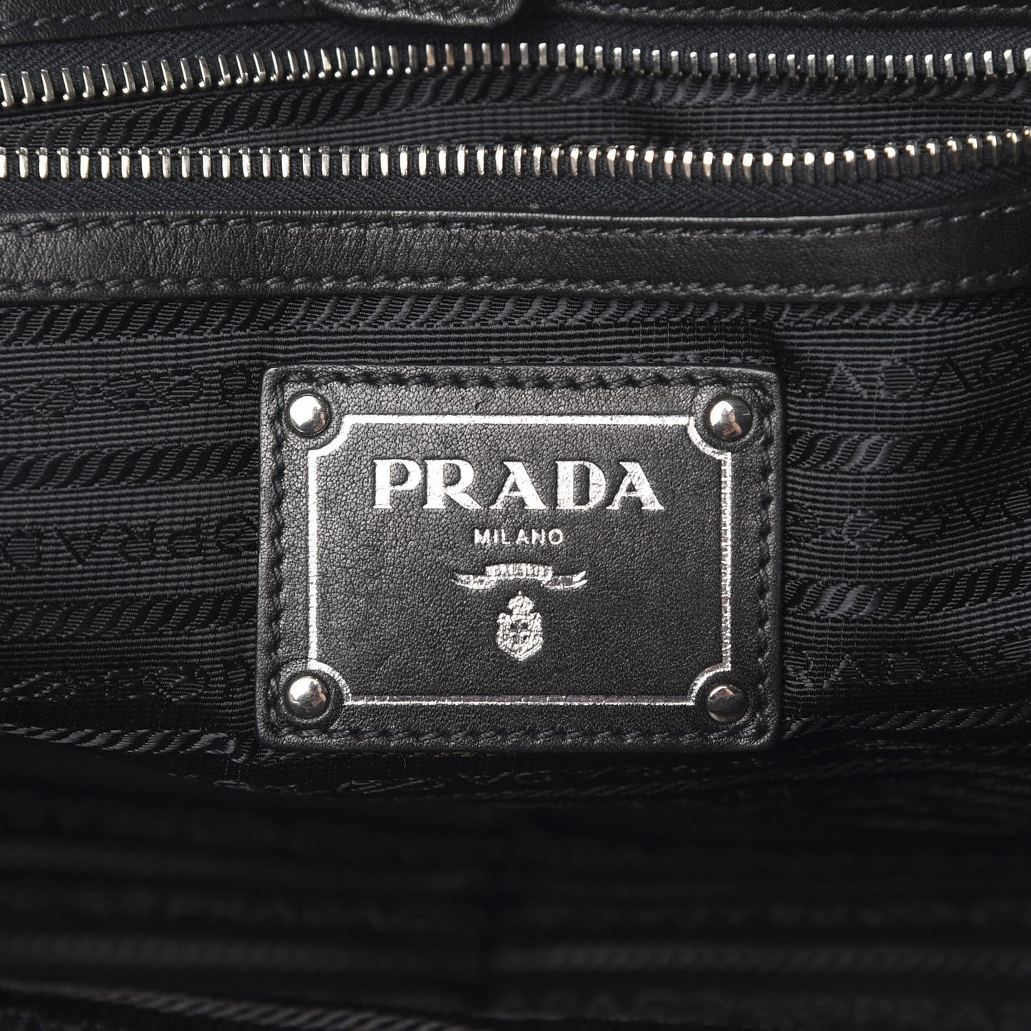 PRADA SOFT CALFSKIN LEATHER SHOULDER BAG