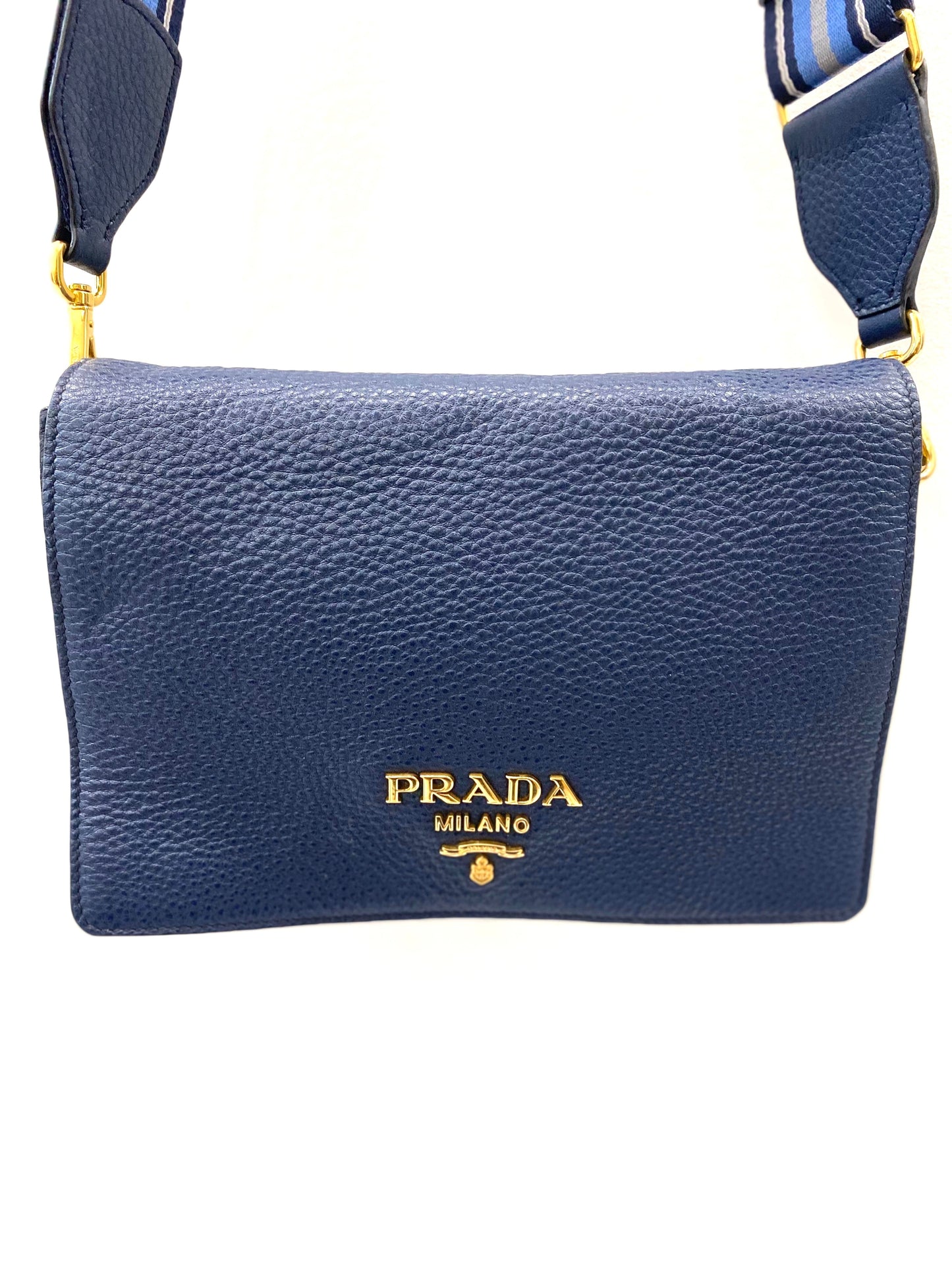 PRADA VITELLO DAINO FLAP CROSSBODY BAG