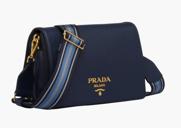 PRADA VITELLO DAINO FLAP CROSSBODY BAG